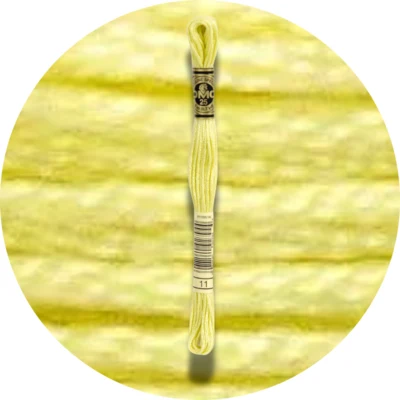 DMC Mouliné Spécial 25 Broderigarn, Ensfarvet, Røde/Gule/Orange nuancer